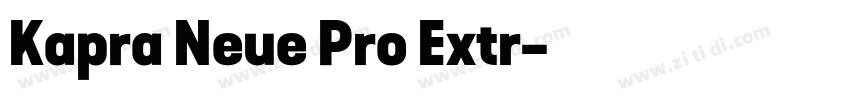 Kapra Neue Pro Extr字体转换